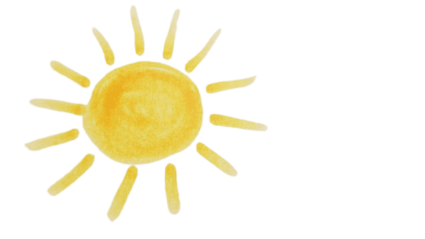 child's drawing of the sun