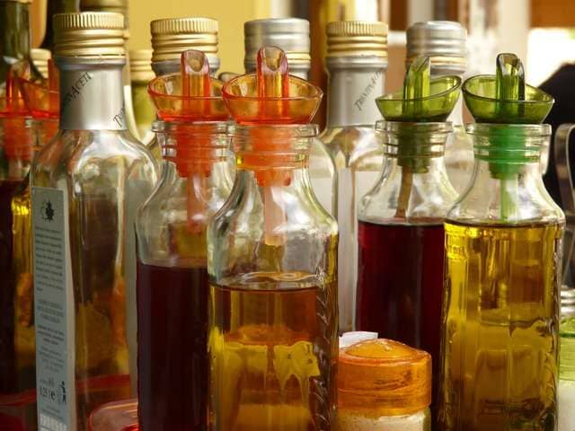 vinegar bottles