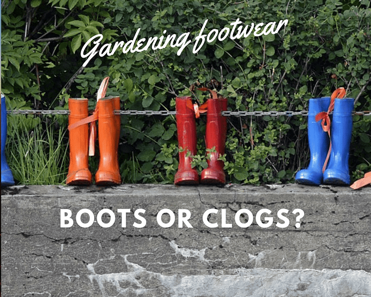 colorful boots lined up on a stone wall